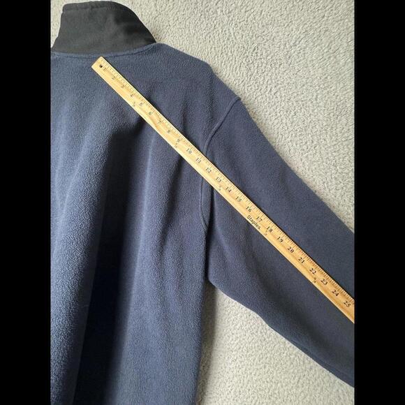 Gap Sweatshirt Mens 2XL Navy Blue 1/4 Zip Mock Neck Long Sleeve Pullover - Picture 9 of 12